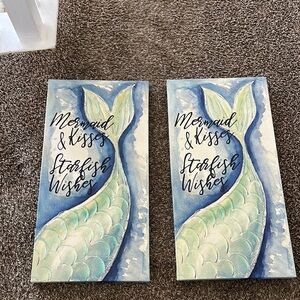 Mermaid & Kisses Starfish Wishes Wall Art